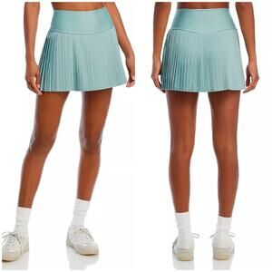 Alo Yoga Grand Slam Tennis Skirt Size XS Powder Sage Blue Tennis Pickleball Gym